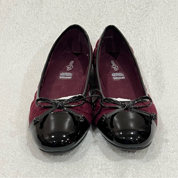 East 5th Aloha Wine Quilted Faux Leather Ballet Flats NWT Size 8.5 - Picture 5 of 16